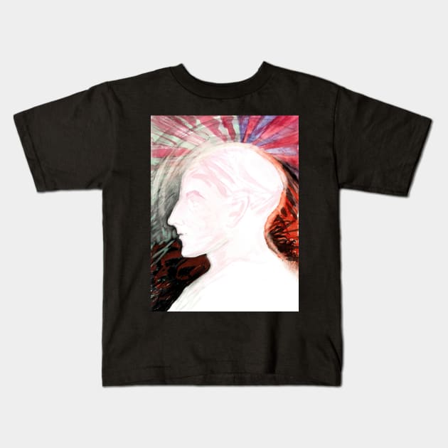 High Resolution Hilma af Klint Head Silhouette 1933 Kids T-Shirt by tiokvadrat